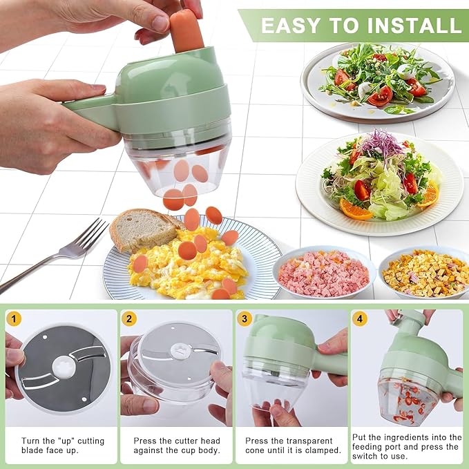 GrindGo™ - 4 in 1 Vegetable Cutter