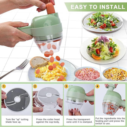GrindGo™ - 4 in 1 Vegetable Cutter