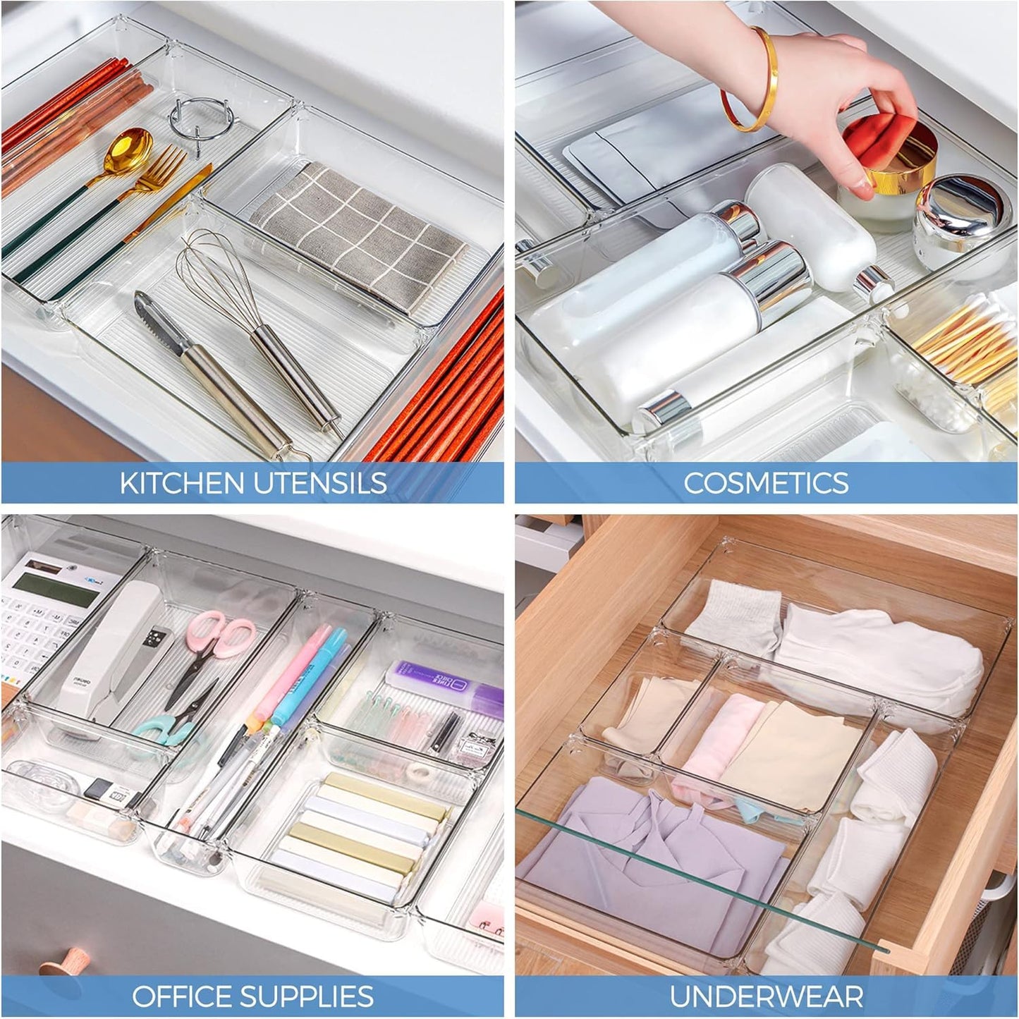 TidyUp™ - Drawer Storage Organizer (Pack of 7)